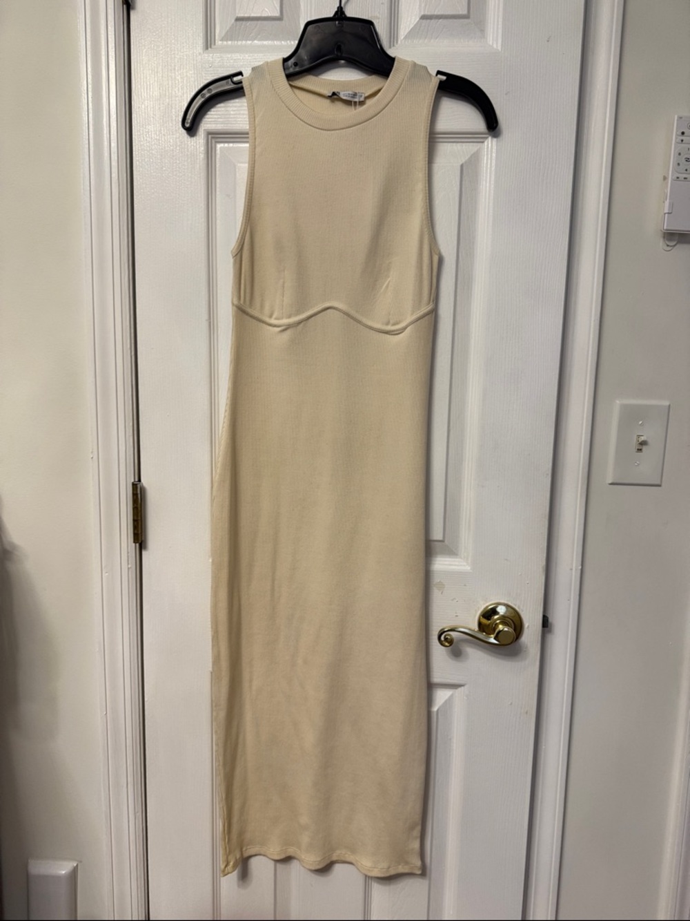 Zara Cream Sleeveless Maxi Dress